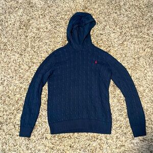 Polo Ralph Lauren Boys 18-20 cable knit cotton hoodie
